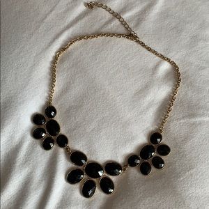 Black and Gold Statement Necklace
